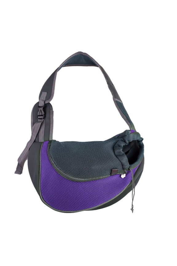 Small Pet Dog Sling Carrier Breathable Mesh Travelling Pet Hands- Sling Bag Adjustabled Padded Strap Front Pouch Shoulder Bag For Dogs Cats Outdoor Travel