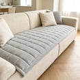 thumbnail image 1 of Linnome Sofa Cushion Cover Corduroy Stretch Fabric Non Slip Universal Backrest Protector for Leather Fabric Sofa Daily Home Dust Decoration, 1 of 6