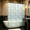 thumbnail image 1 of Linnome Thick EVA Transparent Shower Curtain Waterproof Bathroom Partition Screen Lightweight Balcony Sun Shade Water Blocking Hanging Curtain Mold Resistant, 1 of 6