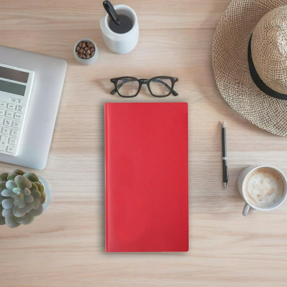 Linnome Thickened Small Fresh Leather Notebook for Home Office Use Stationery Notepad Handbook Writing Book Needs