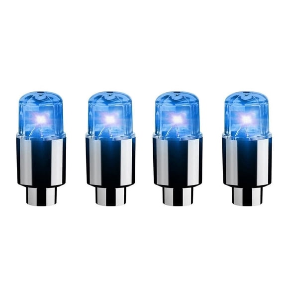 Linnome Tire Valve Stem LED Ambient Light Multicolor Vibration Activated Wheel Rim Decor Lamp Battery Operated Waterproof Auto Tire Atmosphere Accessory