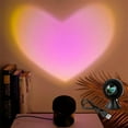 thumbnail image 1 of Linnome USB Powered Valentine's Day Heart Projector LED Desk Lamp Rainbow Ambient Light for Bedroom Home Decor, 1 of 5
