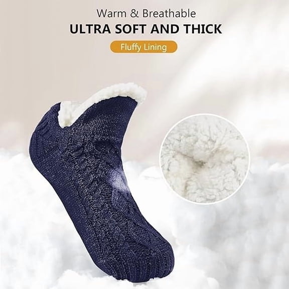 Linnome Warm Thermal Socks Soft Insulated Footwear for Winter Daily Wear Cold Weather Protection and Home Comfort