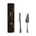 thumbnail image 1 of Linnome Wedding Cake Knife and Server Set,Stainless Steel Cake Cutting Set,2Pcs Silver Include 7" Cake Cutter And 7" Cake Server for Wedding, Birthday, Parties and anniversary, 1 of 5