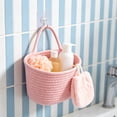 thumbnail image 1 of Linnome Woven Wall Hanging Storage Basket Hangable Sundry Organizer Basket for Cosmetics Snack Small Household Goods Classification Arrangement, 1 of 6