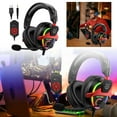 Linnyung RGB Gaming Headset With Head Mounted Design For PC Game