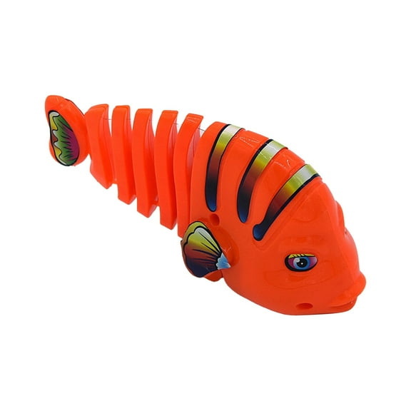 Linnyunggg Children's Fish Toy Pet Cat Toy Wind Up Swinging Fish Wind Up Fish Interactive Funny Cat Fish Toy Baby Swing Games for Girls