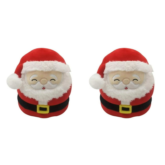 Linnyunggg Christmas Santa Doll For Family And Kids Doll Animal For Toddler Boys And Girls Pillow 2PCS