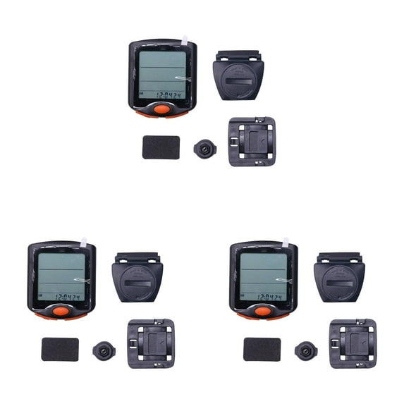 Linnyunggg Cycling Computer Smart Backlight Bike Speedometer Multifunctional Rainproof Wireless Cycling Odometer 3PCS Stow A Bike Dirt Bike Light