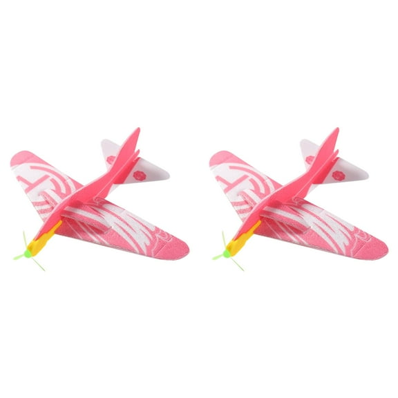 Linnyunggg Kids Toy Roundabout Aircraft Foam Paper Airplane Model Hand Throw Planes Toys For Children 2PCS Kids Side by Side Battery Operated Foam Finger #1