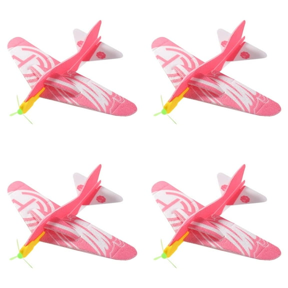 Linnyunggg Kids Toy Roundabout Aircraft Foam Paper Airplane Model Hand Throw Planes Toys For Children 4PCS Hide And Seek Beehive Multiplication