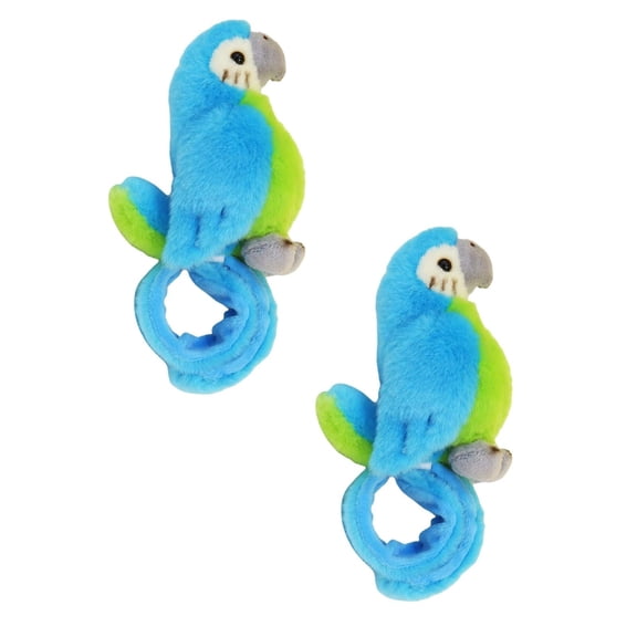 Linnyunggg Parrot Slap Bracelet Toy Stuffed Animal Slap Bracelet Toy Children's Toy For School Classroom 2PCS 3 Years Girl Games Keys for Dogs