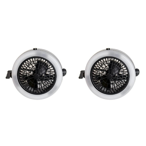 Linnyunggg Tent Fan LED Light Camping Gear Outdoor Hiking Portable Lamp with Hook 2PCS Emergency Sleeping Bags Portable Solar Lamp