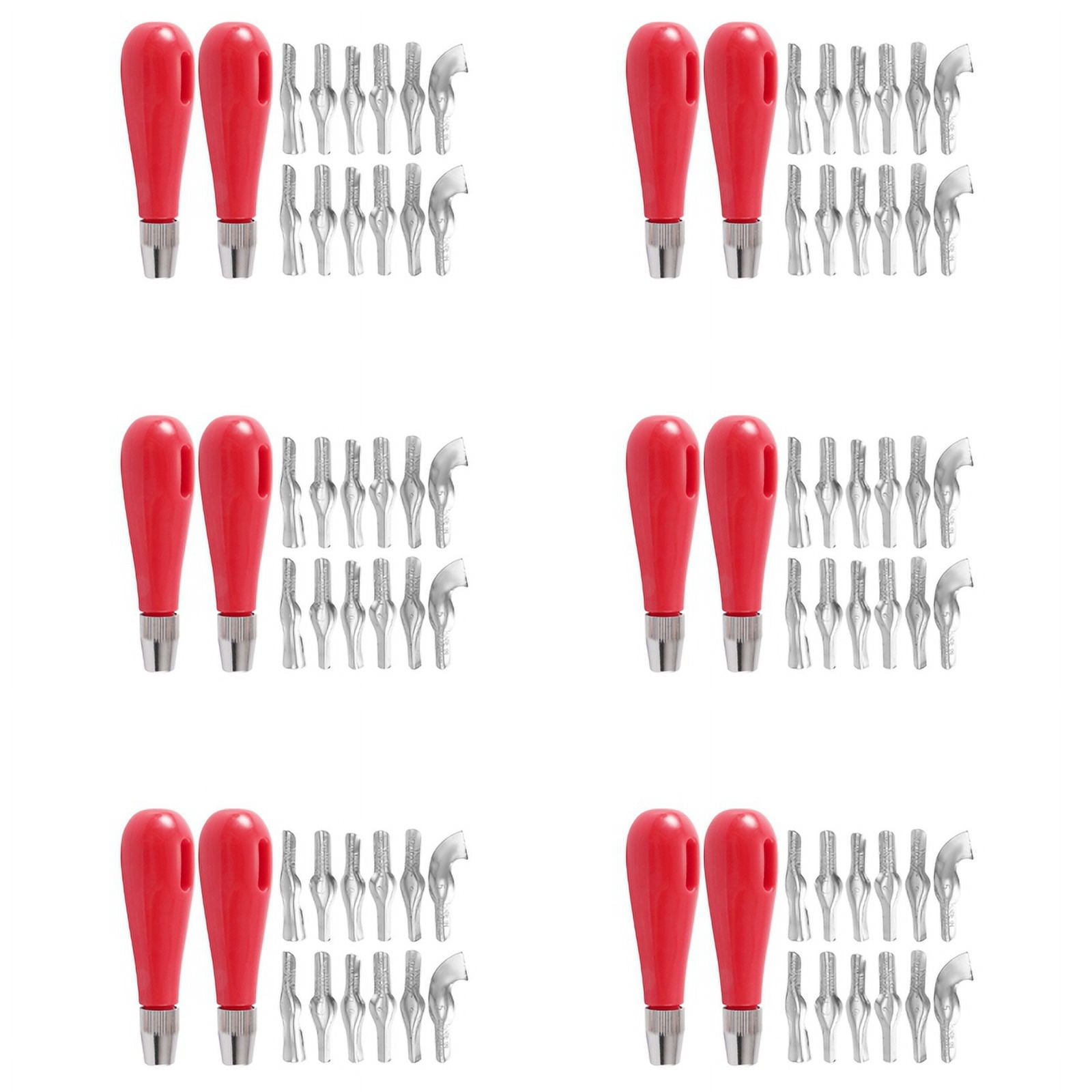 Linoleum Cutter Set, 12 Sets Craft with 6 Assorted Blades for Cutting and Crafting,Carvings,DIY