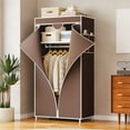 thumbnail image 1 of Linnome Simple Assembly Fabric Wardrobe Cabinet, Freestanding Closet Organizer with Storage Shelves for Bedroom and Home Use, 1 of 6