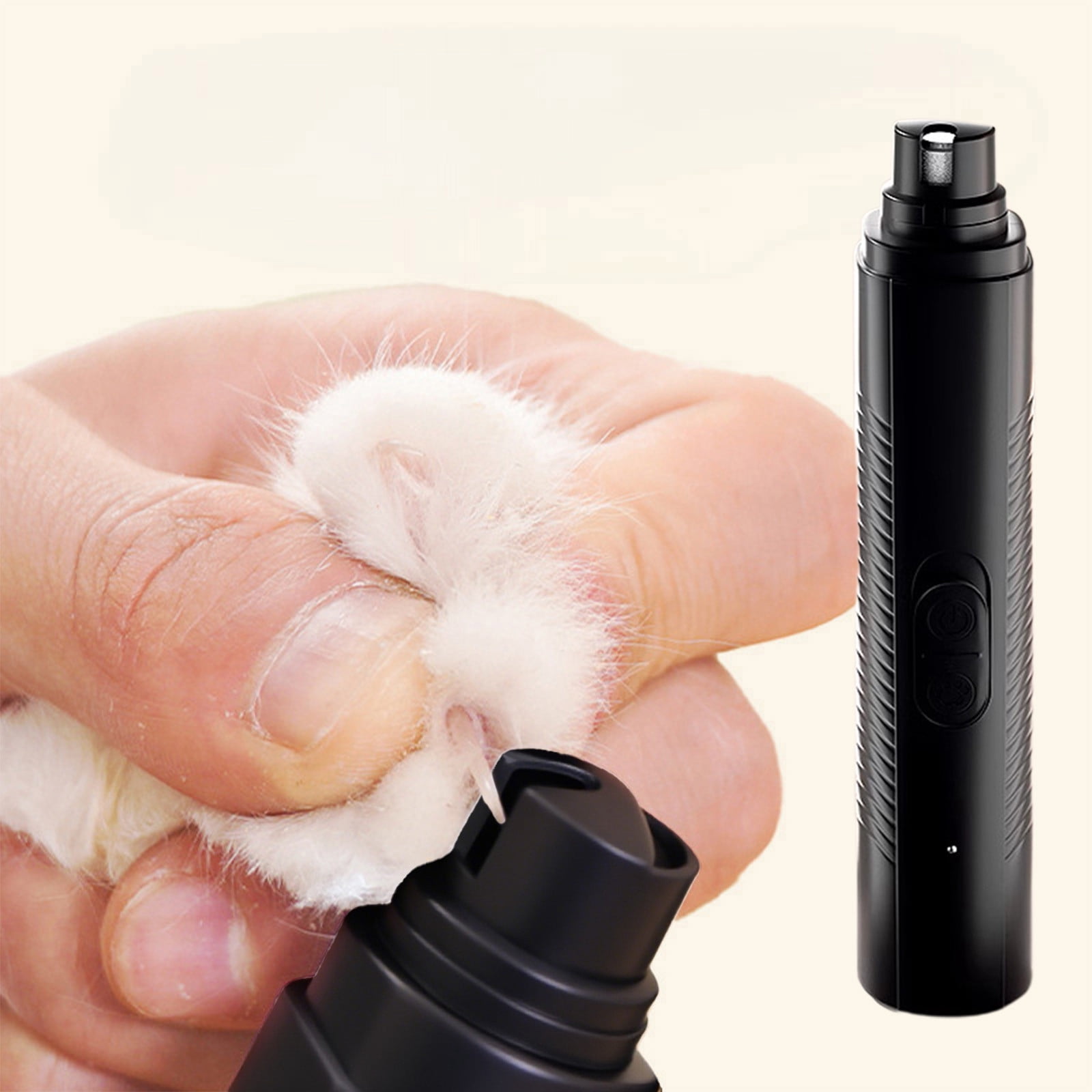 View of Linome USB Rechargeable Pet Nail Grinder - Electric Cat & Dog Nail ...
