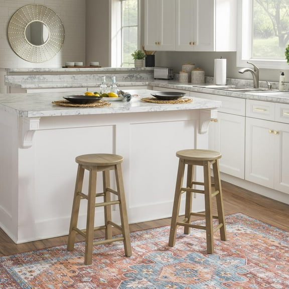 Linon 24 Inches Counter Stool Grey Wash