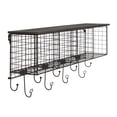 thumbnail image 1 of Linon 4-Cubby Floating Wall Shelf, Black, 1 of 13