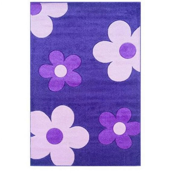 Linon 5 x 7 ft. 7 in. Corfu Loomed Indoor Area Rug - Lime & Goldenrod