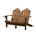 thumbnail image 1 of Linon Adirondack Solid Acacia Wood Outdoor Double Bench in Acorn Brown Stain, 1 of 14