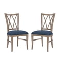 thumbnail image 1 of Linon Andes Chair Nat Blue Set Of 2, 1 of 9