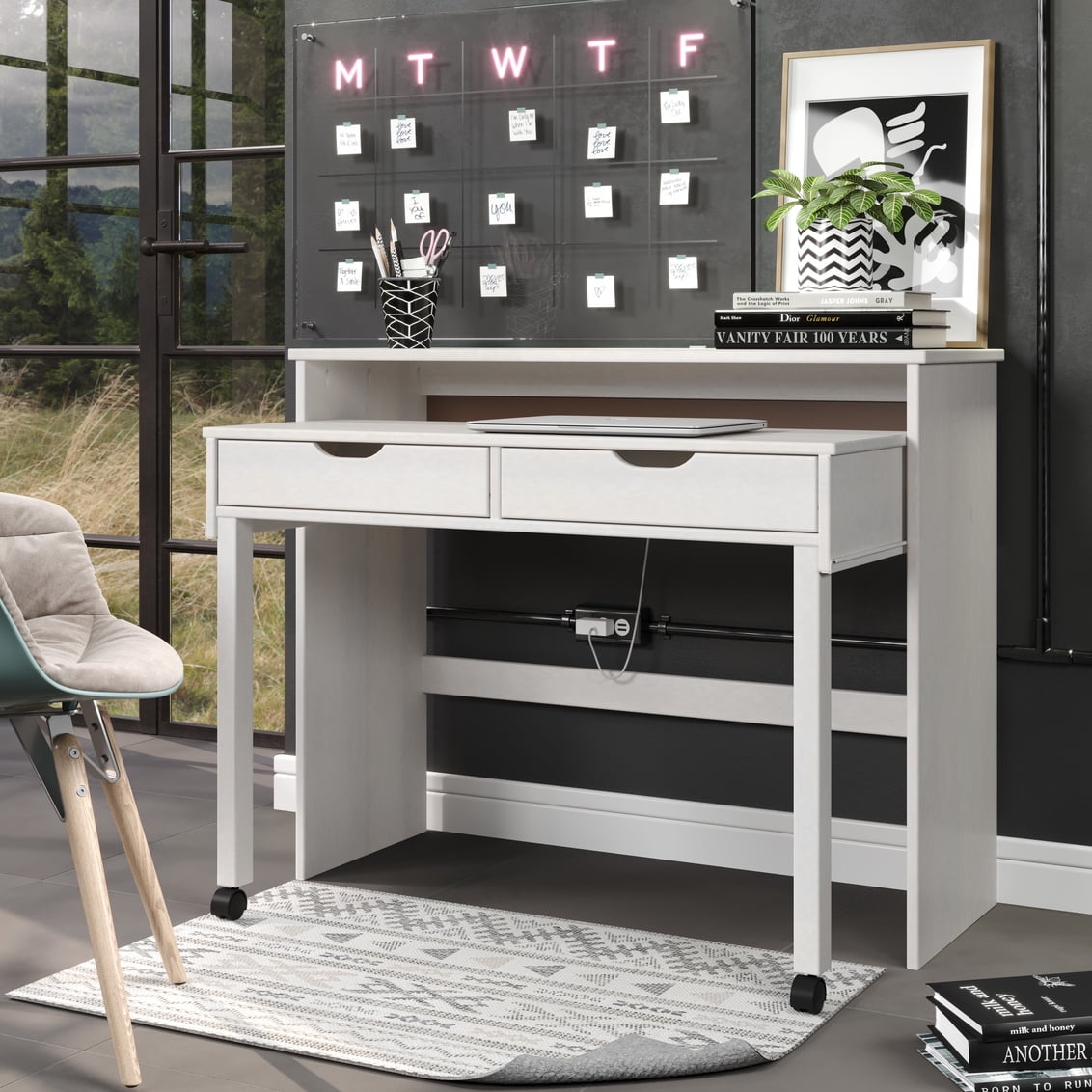Ameriwood home jordyn computer desk with 2 sale drawers
