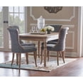 thumbnail image 1 of Linon Anthem Flared Back Dining Chairs, Set of 2, Dark Natural Brown Finish with Charcoal Fabric, 1 of 7