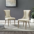 thumbnail image 1 of Linon Anthem Flared Back Dining Chairs, Set of 2, Natural, 1 of 11