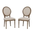 thumbnail image 1 of Linon Anthem Oval Back Dining Chairs, Set of 2, Light Natural Brown, 1 of 17