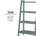 thumbnail image 1 of Linon Archdale Wood Open Back 72" Ladder Bookshelf with 5 Shelves in Gray, 1 of 14