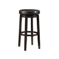 thumbnail image 1 of Linon Arlene 31" Indoor Backless Swivel Bar Stool, Brown/Brown Faux Leather, 1 of 14
