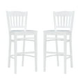 thumbnail image 1 of Linon Ashfield 30" Mid-Back Bar Stools, Set of 2, Classic White, 1 of 11