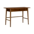 thumbnail image 1 of Linon Ashville 42" Single Drawer Mid-Century Writing Desk, Walnut, 1 of 15