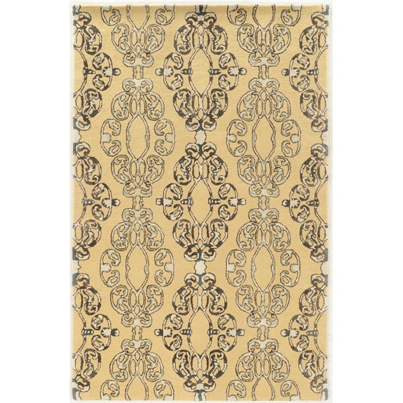 Linon Aspire Cameo Hand Tufted Wool 5'x8' Rug in Cream