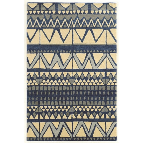 Linon Aspire Comp Hand Tufted Wool 2'x3' Rug in Ivory