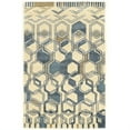 thumbnail image 1 of Linon Aspire Triangle Hand Tufted Wool 5'x8' Rug in Ivory, 1 of 5