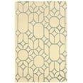 thumbnail image 1 of Linon Home Décor Aspire Area Rug Collection, Ivory and Turquoise, 5' x 8', 1 of 5