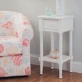 thumbnail image 1 of Linon Athalee Single Drawer Indoor Accent Side Table with Shelf, 29.5" Tall, White, 1 of 17