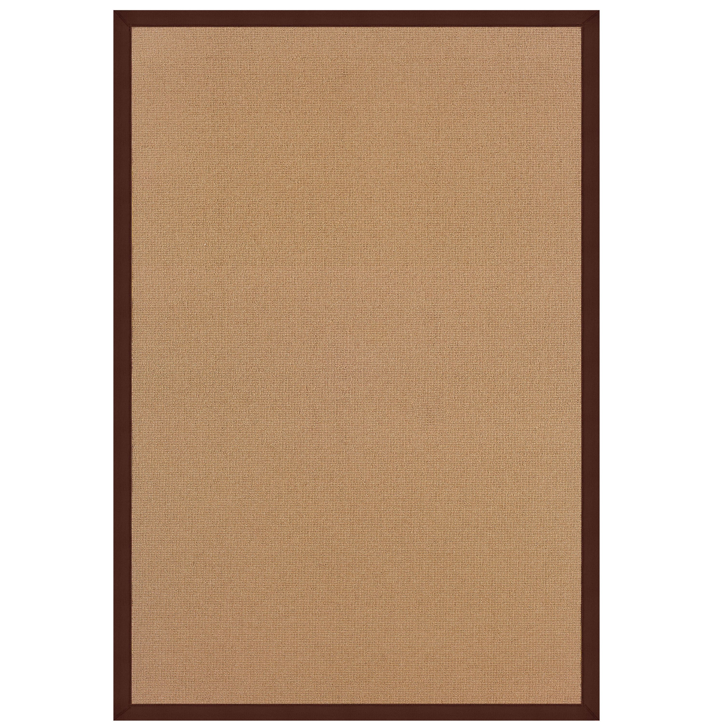 Handmade Brown Wool Tufted Rectangular Accent Rug, 5' x 8'