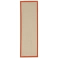 thumbnail image 1 of Linon Athena Area Rug or Runner Collection, Natural and Burnt Orange, 2.5' x 8', 1 of 3
