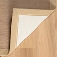 thumbnail image 1 of Contemporary Home Living 1.75' x 2.75' Tufted Solid Bordered Area Throw Rug - Tan and Beige, 1 of 5