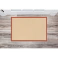 thumbnail image 1 of Contemporary Home Living 1.75' x 2.75' Tufted Solid Bordered Area Throw Rug - Brown and Burnt Orange, 1 of 7