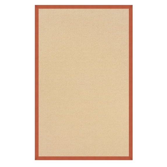 Linon Athena Border Natural Traditional Area Rug