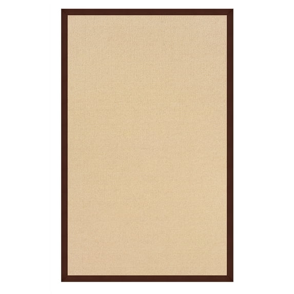 Linon Athena Machine Tufted Wool 8'9"x12' Rug in Natural and Brown