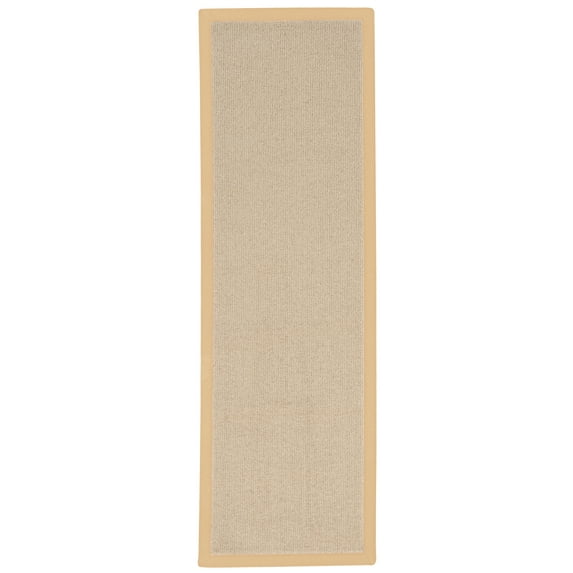 Linon Athena Runner, Natural with Beige, 2.6ft x 8ft
