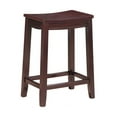 thumbnail image 1 of Linon Aubree Backless Wood Counter Stool, 24" Seat Height, Espresso Finish, 1 of 3