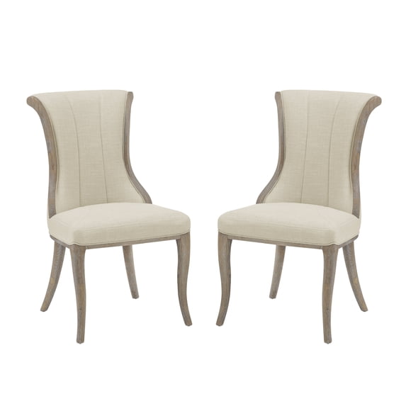 Linon Avalon Flared Back Chair, Set of 2, Multiple Colors