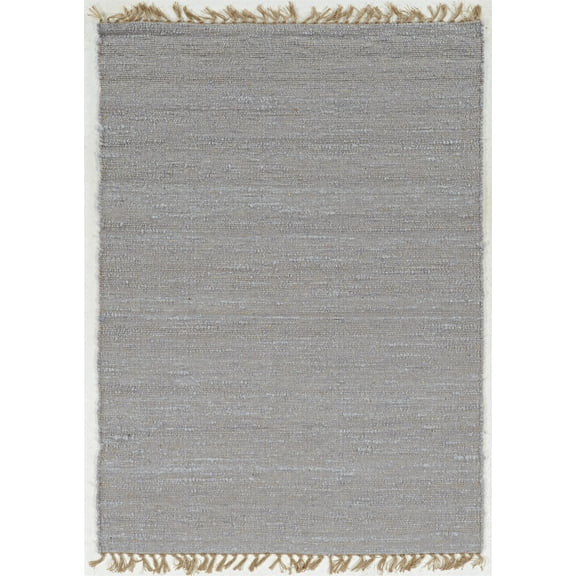 Linon Berber Loop Hand Woven Wool 1'10"x2'10" Rug in Lilac