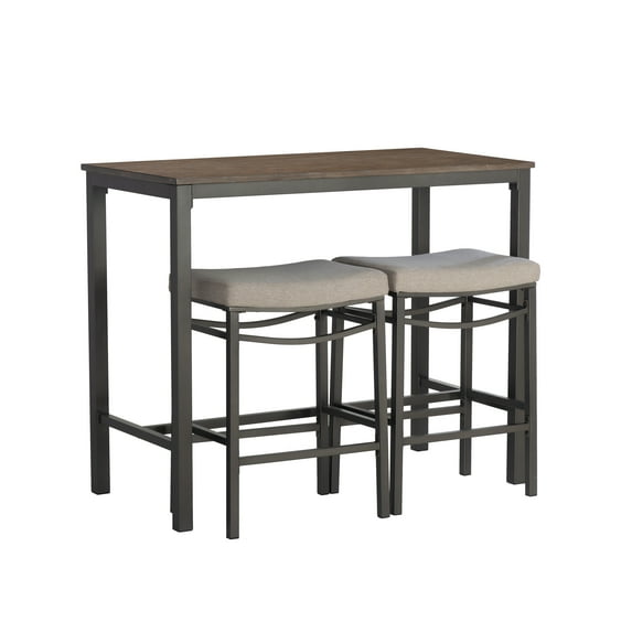 Linon Betty 3PC Pewter Pub Set