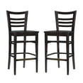 thumbnail image 1 of Linon Birkdale 30" Bar Stools, Deep Brown Stain Finish, Set of 2, 1 of 12